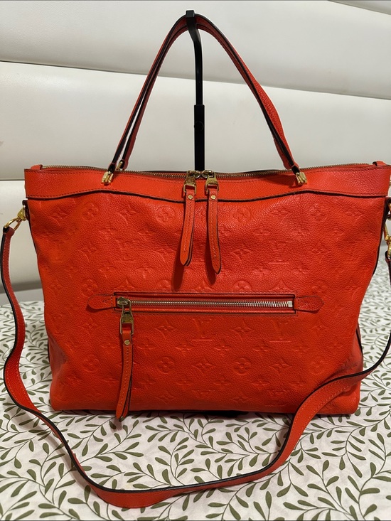 Louis Vuitton Handbags - Louis Vuitton Bastille Orange Empreinte Leather